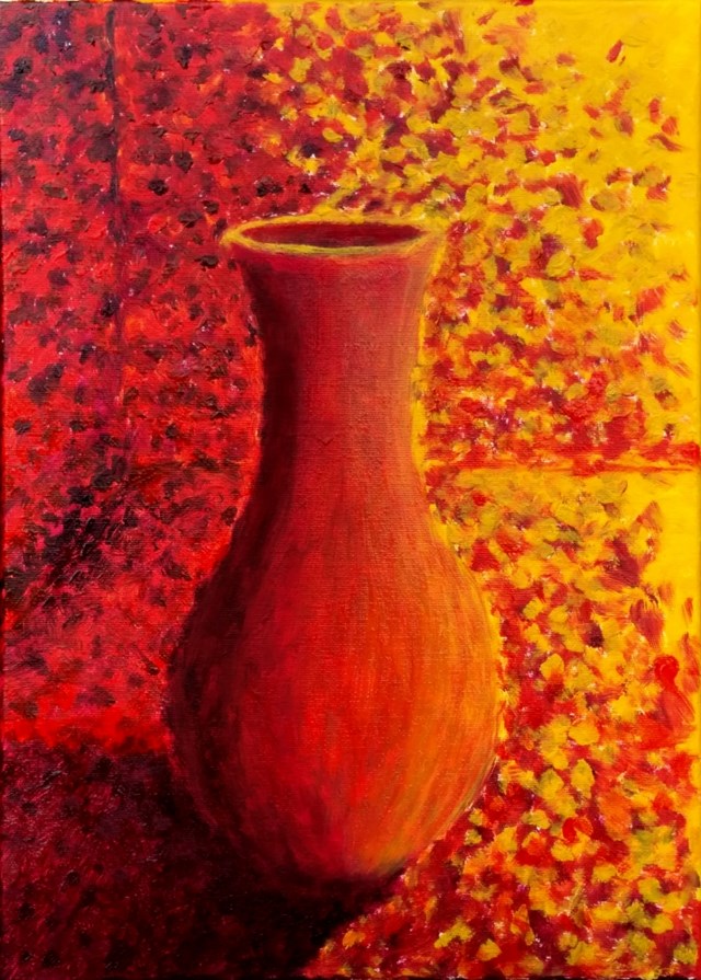 Living room painting by Tomasz Gołaski titled Pitcher Point
