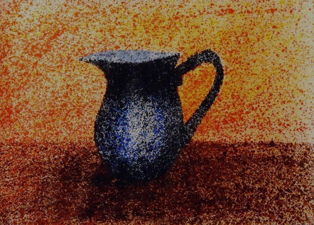 Living room painting by Tomasz Gołaski titled Pitcher