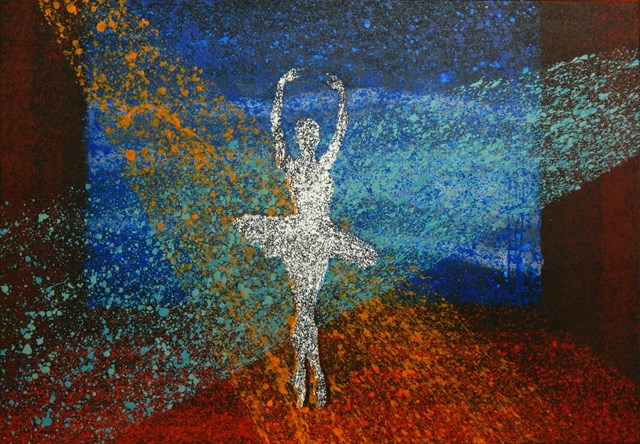 Living room painting by Tomasz Gołaski titled The Ballet1