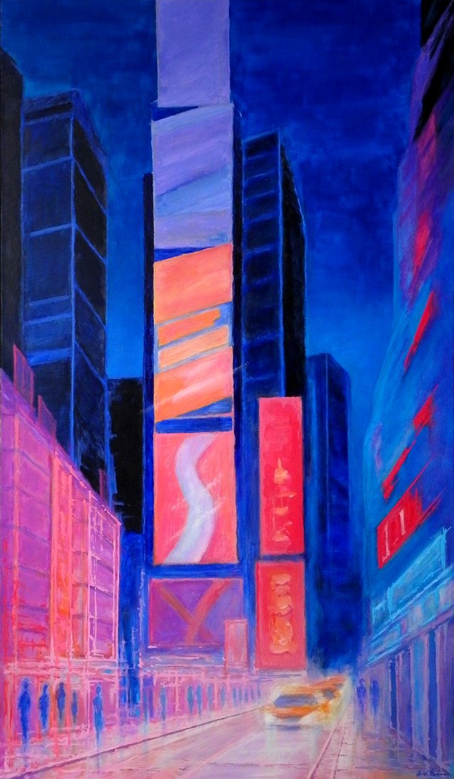 Obraz do salonu artysty Bohdan Wincenty Łoboda pod tytułem Metropolis - vertigo
