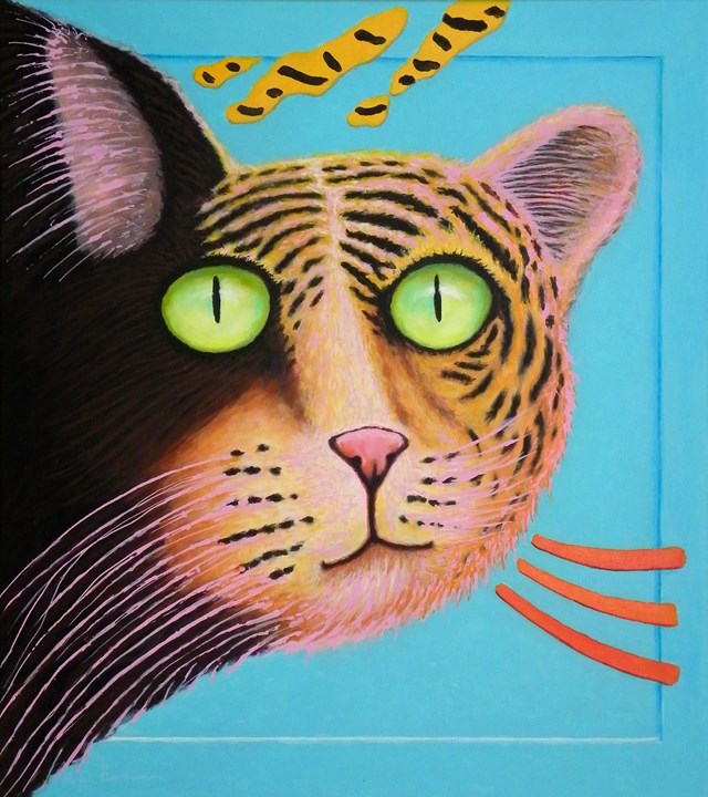 Obraz do salonu artysty Bohdan Wincenty Łoboda pod tytułem Cat - I am a Tiger