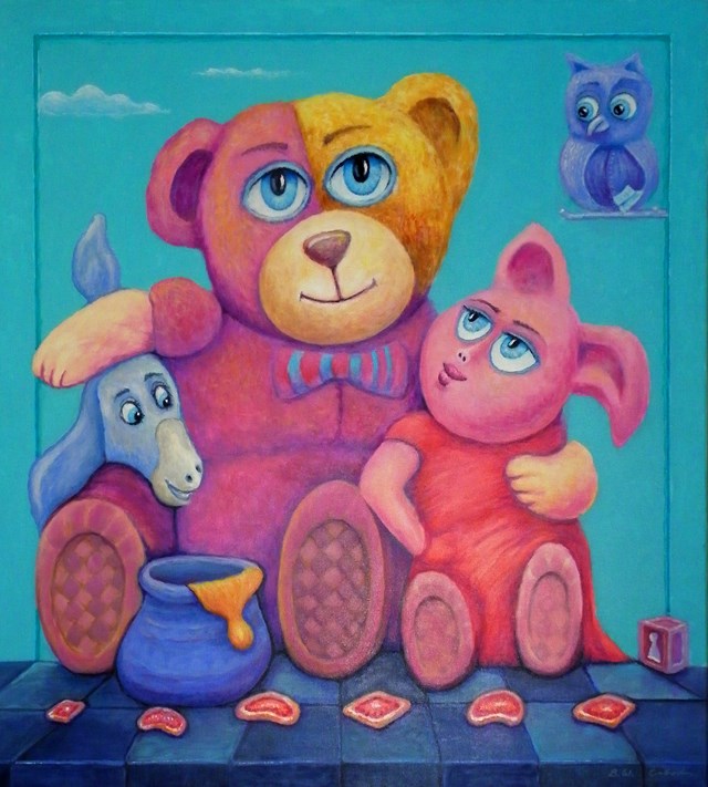 Obraz do salonu artysty Bohdan Wincenty Łoboda pod tytułem Winnie-the-Pooh - Piglet