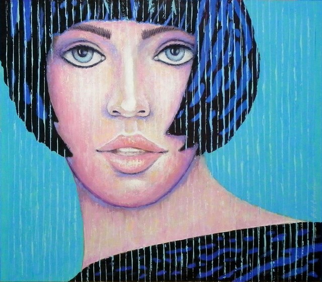 Obraz do salonu artysty Bohdan Wincenty Łoboda pod tytułem A bit of a Wednesday girl