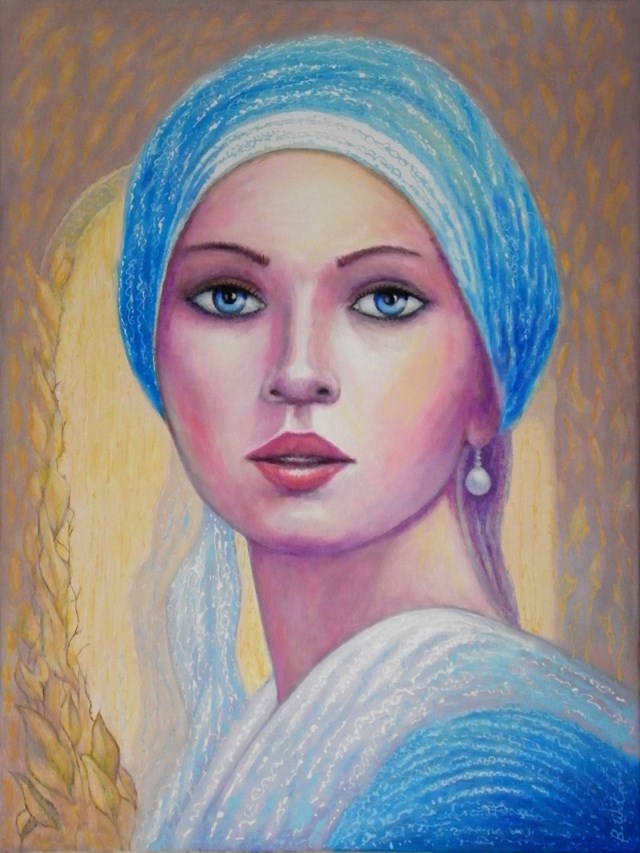 Obraz do salonu artysty Bohdan Wincenty Łoboda pod tytułem Kobieta z perłą
