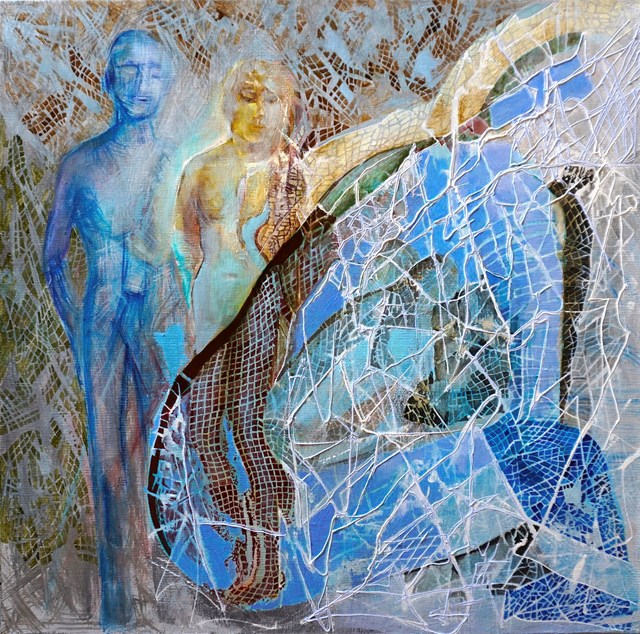 Obraz do salonu artysty Anna Lupa-Suchy pod tytułem Błękitna cisza