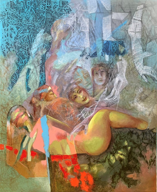 Obraz do salonu artysty Anna Lupa-Suchy pod tytułem Akt na trawie