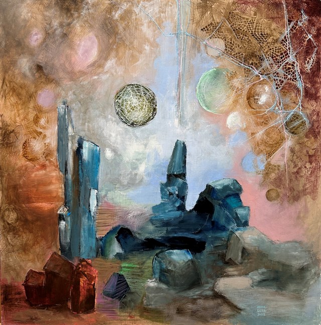 Obraz do salonu artysty Anna Lupa-Suchy pod tytułem Kamienie X
