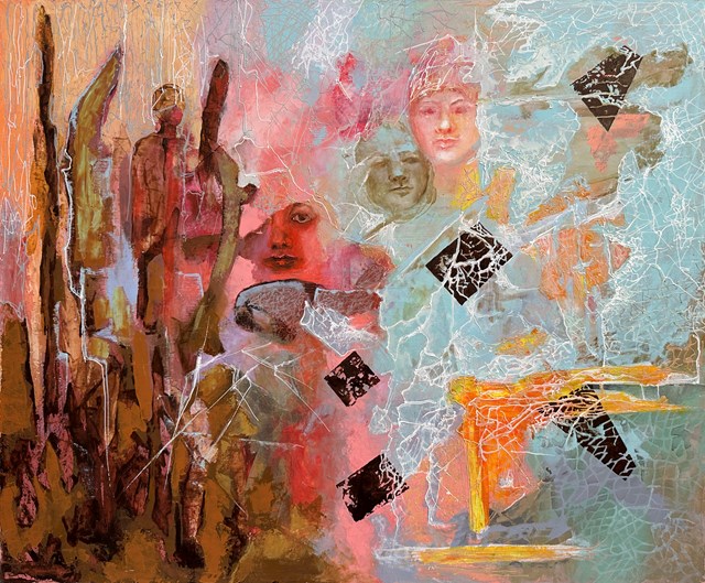 Obraz do salonu artysty Anna Lupa-Suchy pod tytułem Okruchy wspomnień