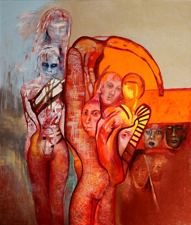 Obraz do salonu artysty Anna Lupa-Suchy pod tytułem Muzyka ciał