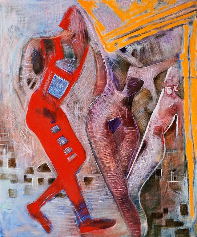 Obraz do salonu artysty Anna Lupa-Suchy pod tytułem Czerwień