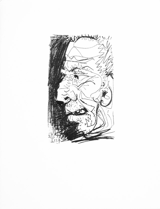 Grafika do salonu artysty Pablo Picasso pod tytułem Smak szczęścia IV