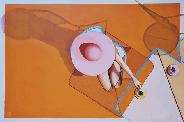 Obraz do salonu artysty Renata Magda pod tytułem Spotkanie z blaskiem i cieniem 