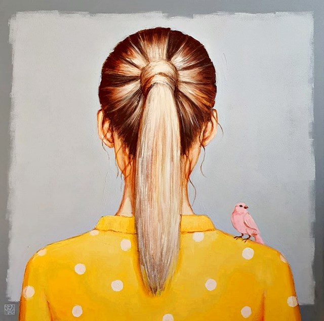 Obraz do salonu artysty Renata Magda pod tytułem Pink bird