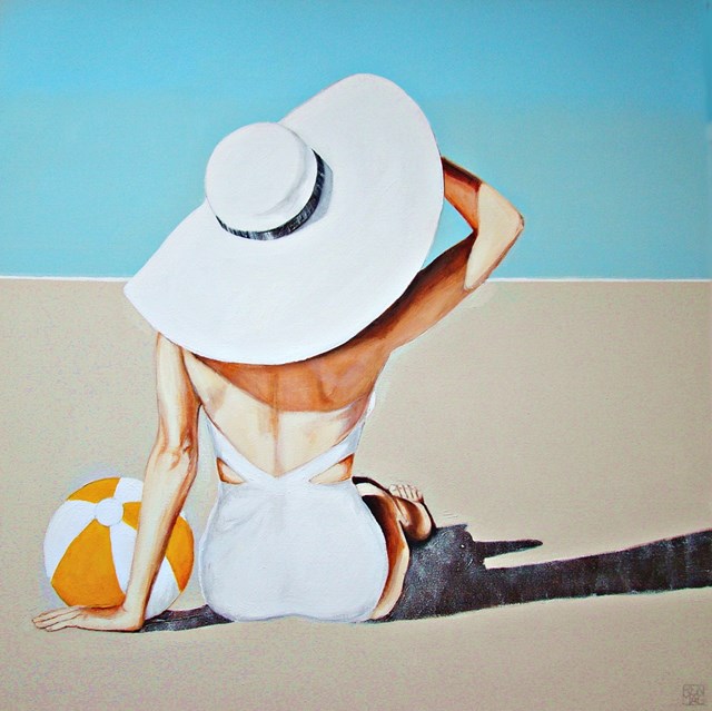 Obraz do salonu artysty Renata Magda pod tytułem Spotkanie na plaży V