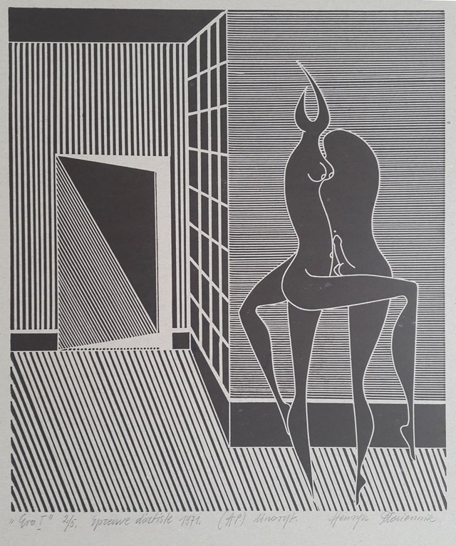 Living room print by Henryk Płóciennik titled Ero I 2/5