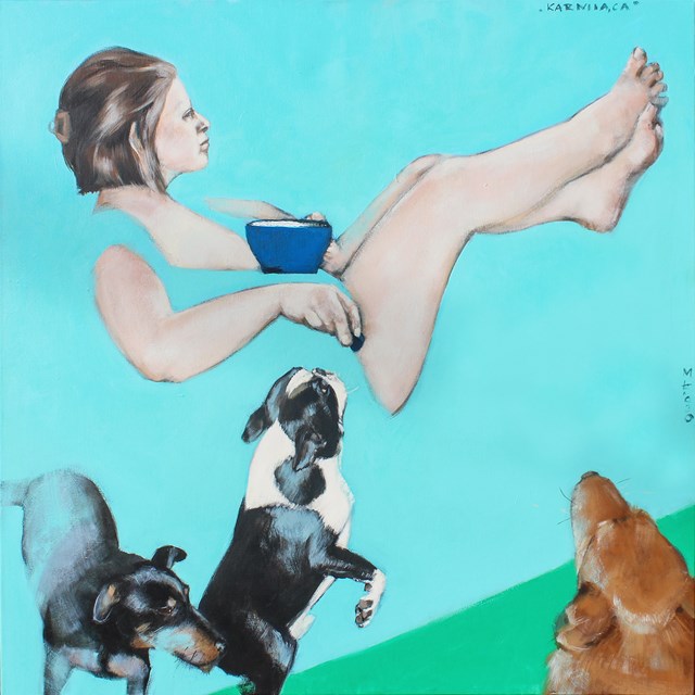 Obraz do salonu artysty Małgorzata Łodygowska pod tytułem Karmiaca