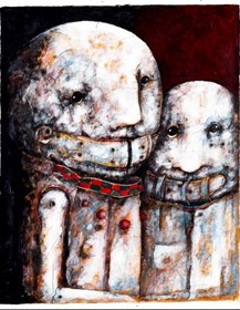 Obraz do salonu artysty Piotr Kamieniarz pod tytułem Milczenie 