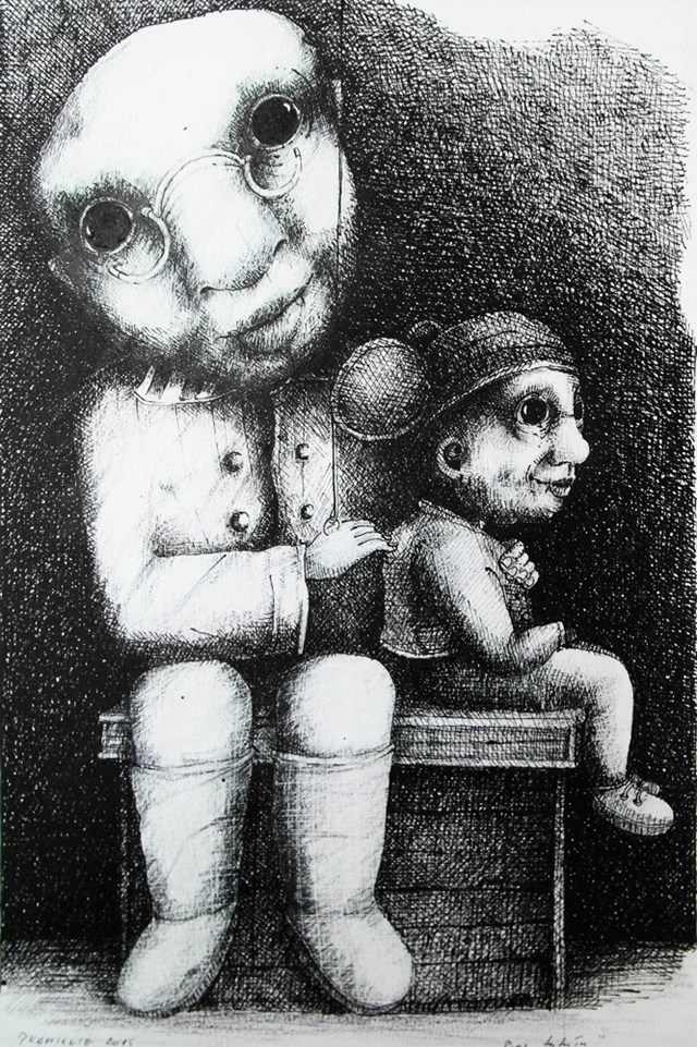 Obraz do salonu artysty Piotr Kamieniarz pod tytułem Bez tytułu 1