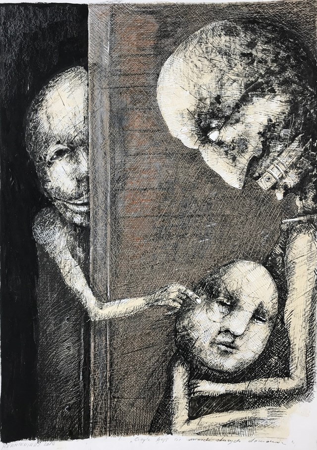 Obraz do salonu artysty Piotr Kamieniarz pod tytułem Ciągle boję się moich starych demonów