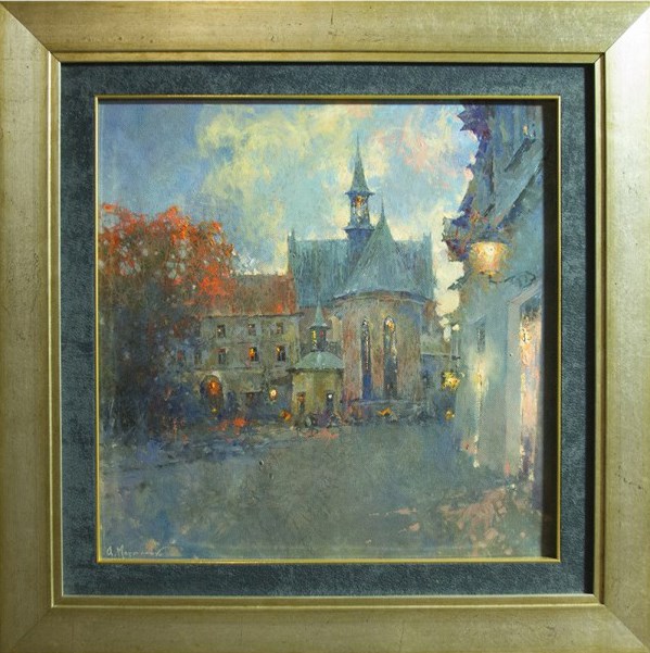 Living room painting by Anatol Martyniuk titled Krakow theme
