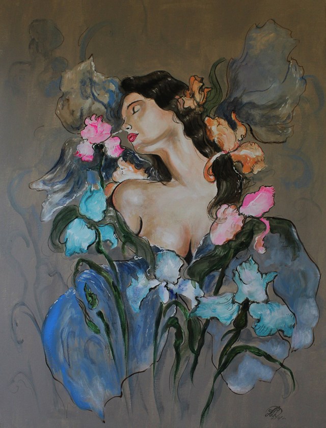 Obraz do salonu artysty Honorata Chajec pod tytułem ZMYSŁOWY ZAPACH