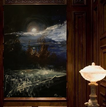 Obraz do salonu artysty Honorata Chajec pod tytułem Mrozna noc