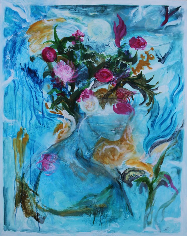 Obraz do salonu artysty Honorata Chajec pod tytułem Błękitna pokusa
