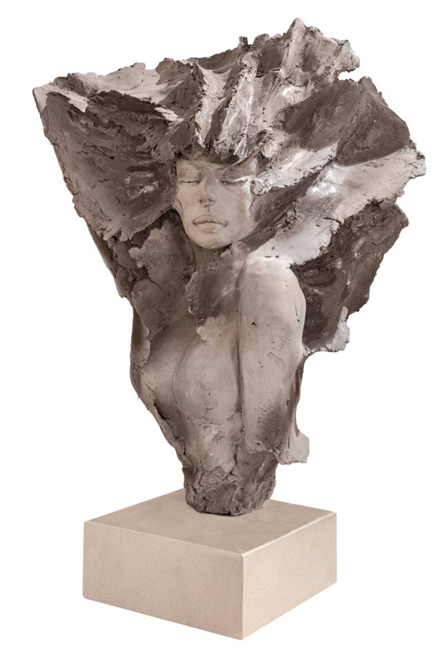 Rzeźba do salonu artysty Jacek Opała pod tytułem Monochromatia