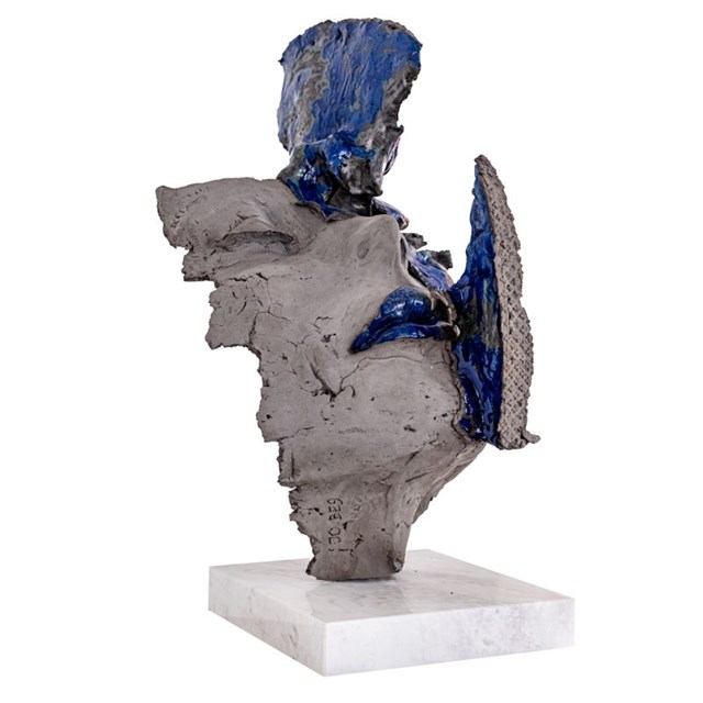 Rzeźba do salonu artysty Jacek Opała pod tytułem Bluedream