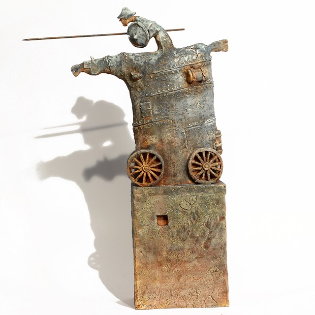 Rzeźba do salonu artysty Arek Szwed pod tytułem Szarża Lekkiej Brygady 2.11