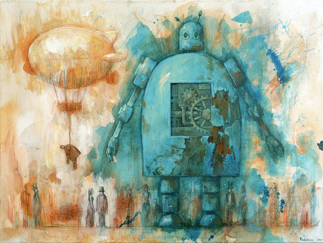 Obraz do salonu artysty Grzegorz Radziewicz pod tytułem Festyn