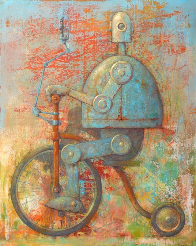 Living room painting by Grzegorz Radziewicz titled Notes from Isolation