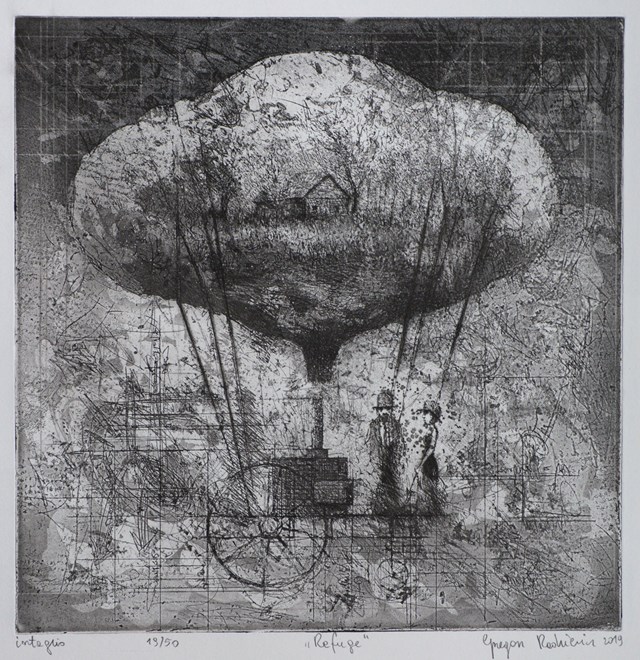 Living room print by Grzegorz Radziewicz titled Refuge 19/50