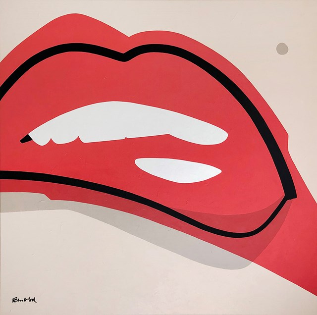 Obraz do salonu artysty Marcin Gregorczuk pod tytułem Raspberry Lipstick