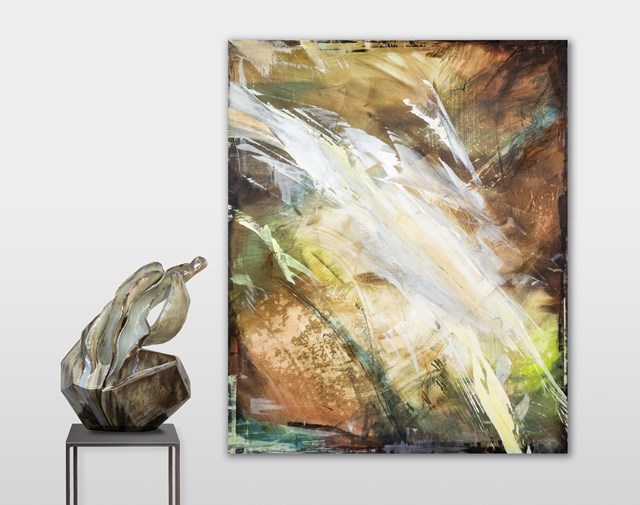 Living room Other by Joanna Roszkowska titled DUET - ENERGY FLOW