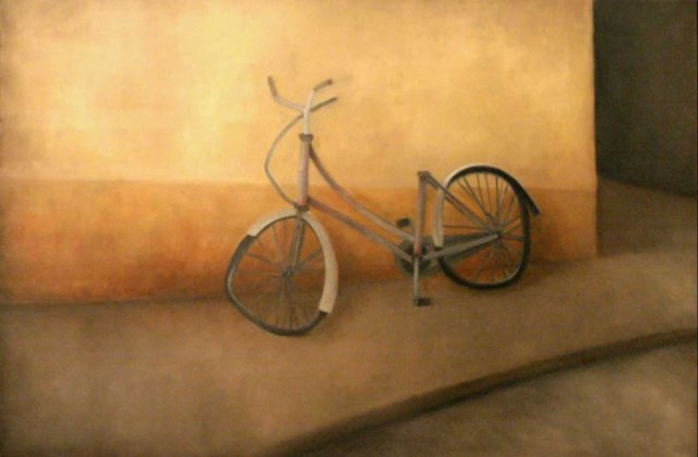 Living room painting by Wioletta Winiarczyk titled Bike