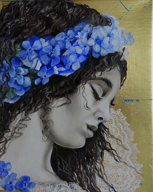 Obraz do salonu artysty Marta Julia Piórko pod tytułem Sen - niebieski
