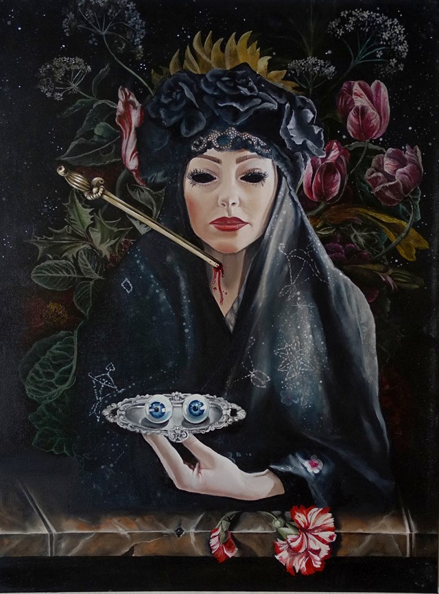 Obraz do salonu artysty Marta Julia Piórko pod tytułem Św. Łucja