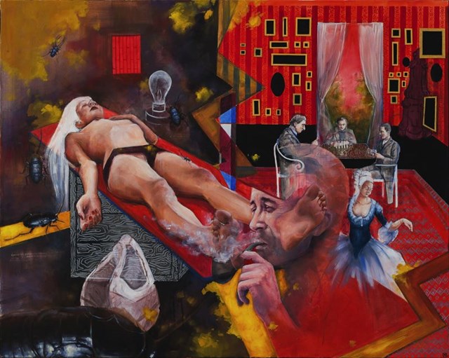 Obraz do salonu artysty Angelika Korzeniowska pod tytułem Didaskalia Witkacego