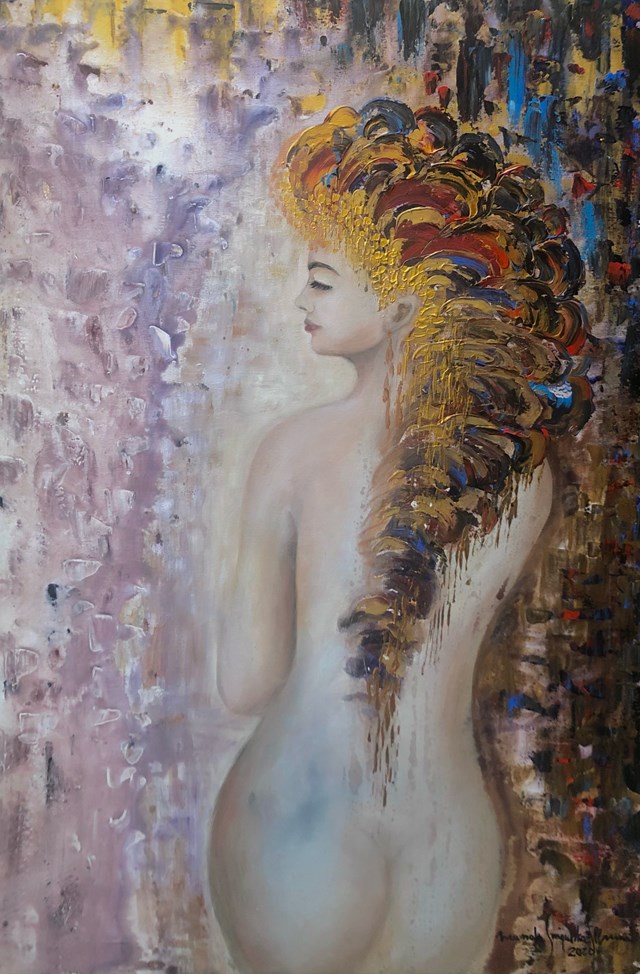 Obraz do salonu artysty Mariola Świgulska pod tytułem Nude princess