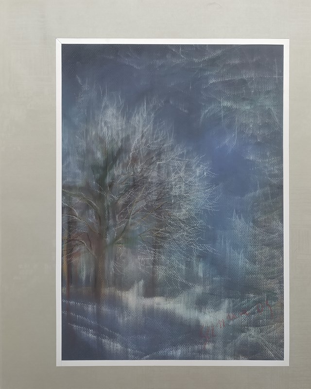 Obraz do salonu artysty Mariola Świgulska pod tytułem Zimowy wieczór