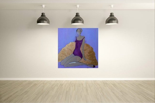 Ballerina- violet - visualisation by Joanna Sarapata