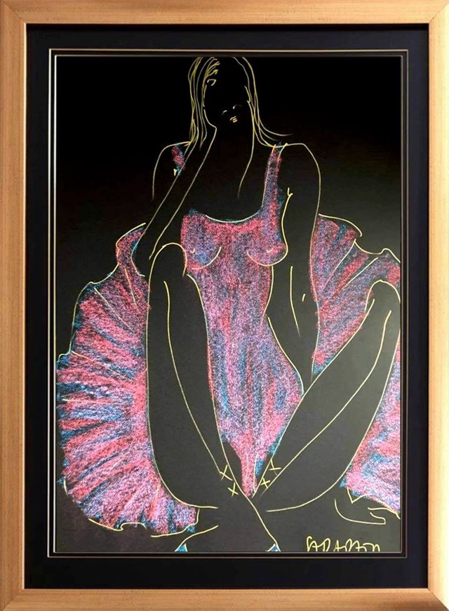 Obraz do salonu artysty Joanna Sarapata pod tytułem rose ballerina