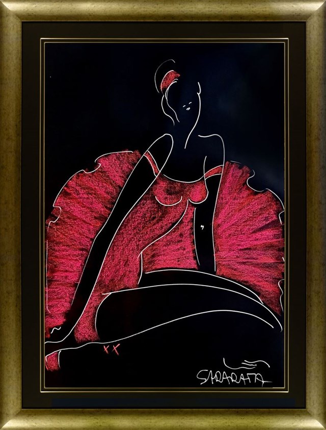 Obraz do salonu artysty Joanna Sarapata pod tytułem Ballerina - pastel 7