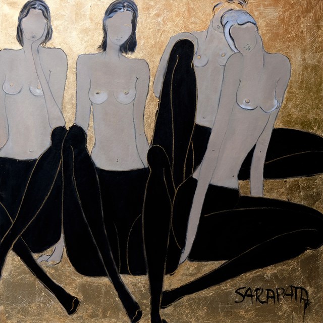Obraz do salonu artysty Joanna Sarapata pod tytułem z cyklu "ÉCOLE DE PARIS"