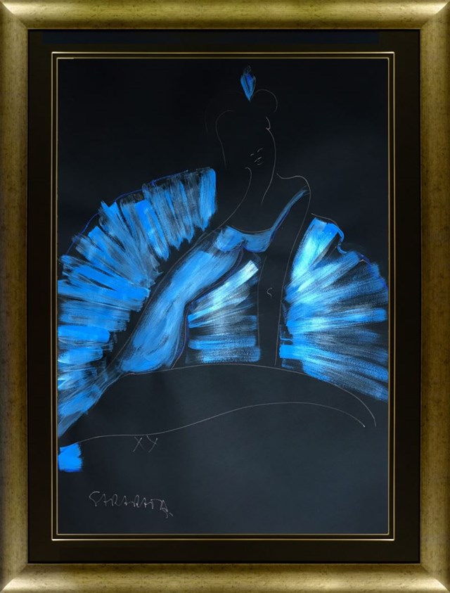 Obraz do salonu artysty Joanna Sarapata pod tytułem Ballerina 6 z cyklu" Ecole de paris"