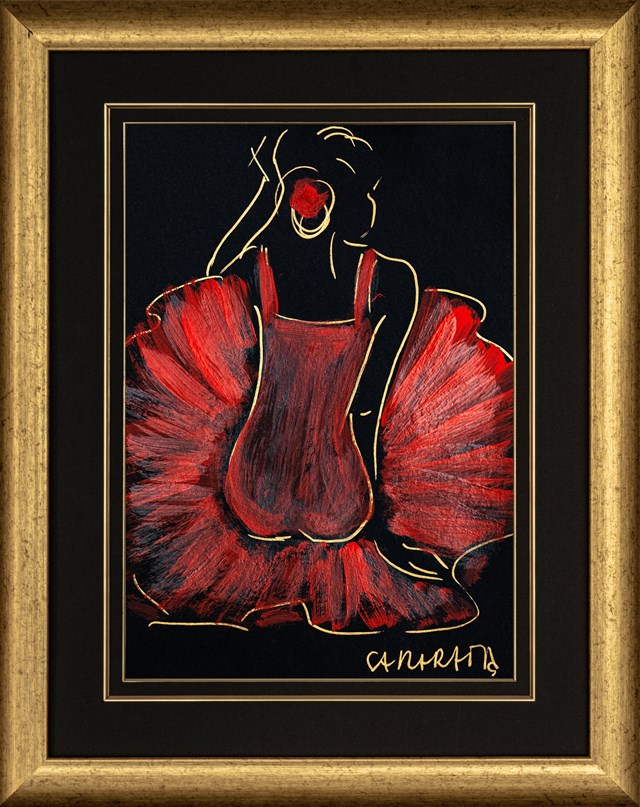 Obraz do salonu artysty Joanna Sarapata pod tytułem Ballerina w czerwieni II