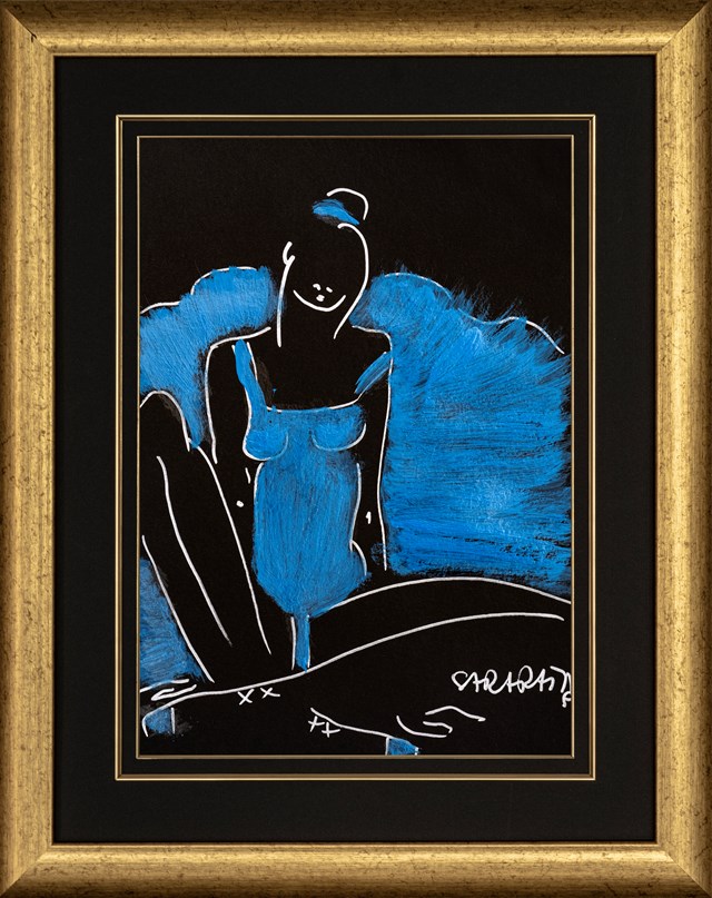 Obraz do salonu artysty Joanna Sarapata pod tytułem Ballerina w błękicie