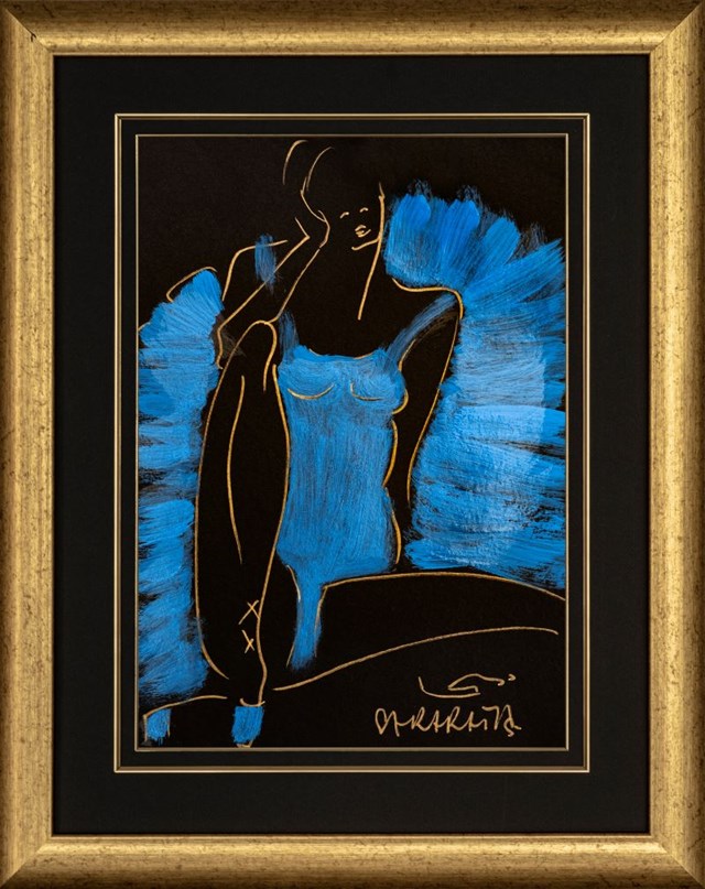 Obraz do salonu artysty Joanna Sarapata pod tytułem Ballerina w błękicie IV