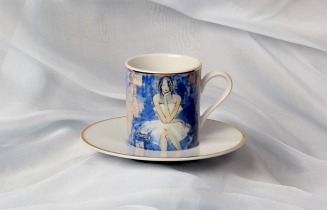 Living room Other by Joanna Sarapata titled Espresso cup - "Le monde" Women In Chaos
